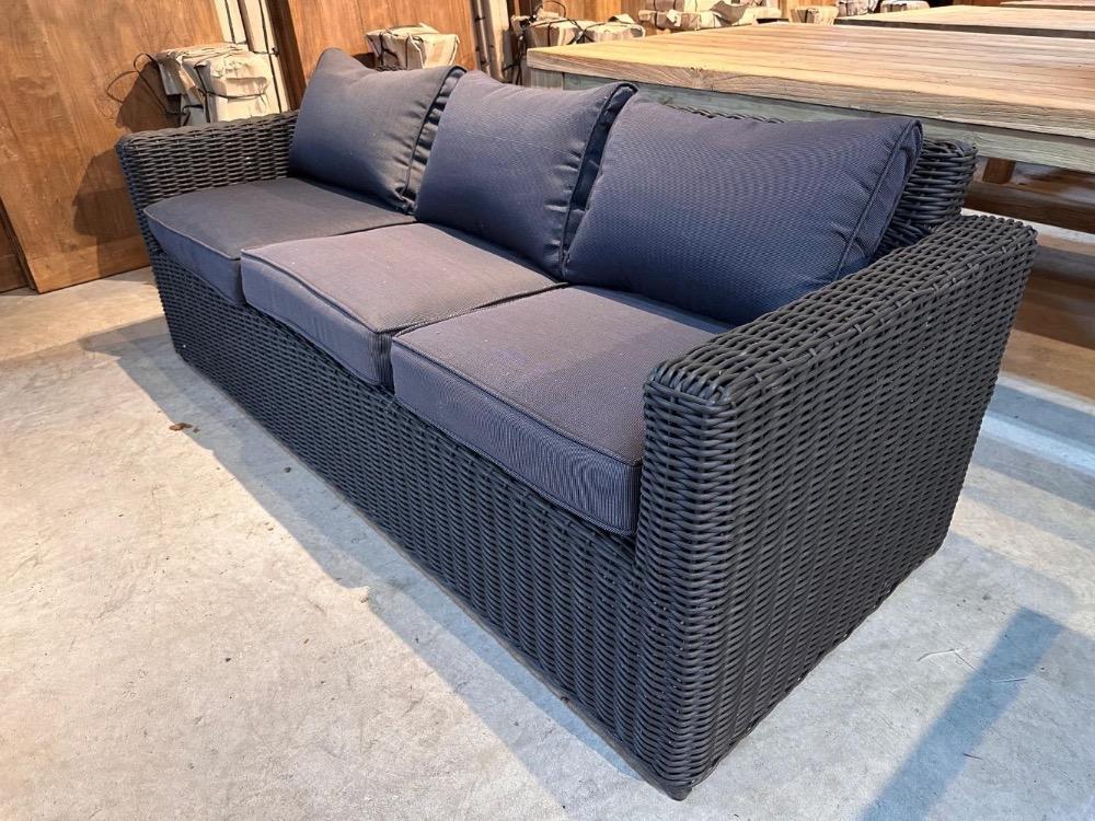 Tuinbank zwart recht 