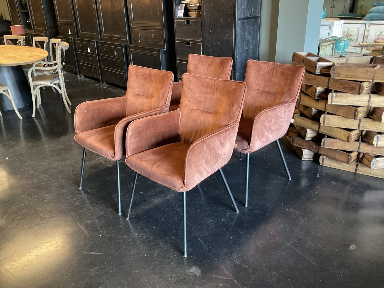 4 Showroom stoelen Freya in Adore