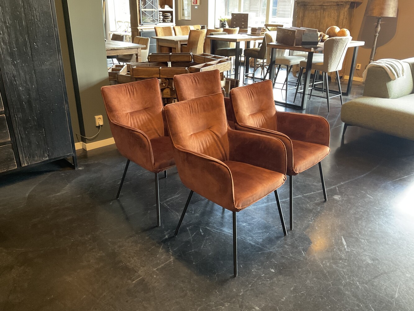 4 Showroom stoelen Freya in Adore