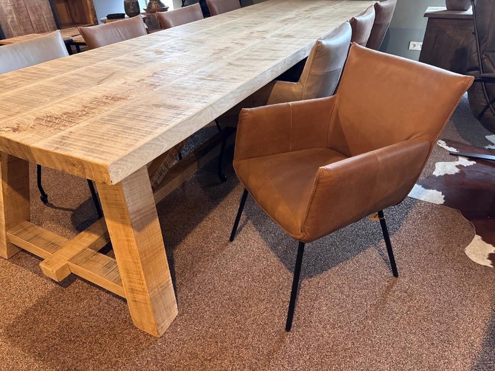 6x showroomstoel leder 