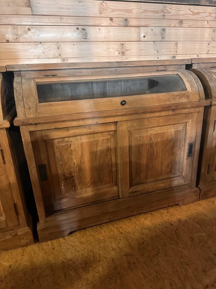 Dressoir Abcoude klein oud teak schuifdeur