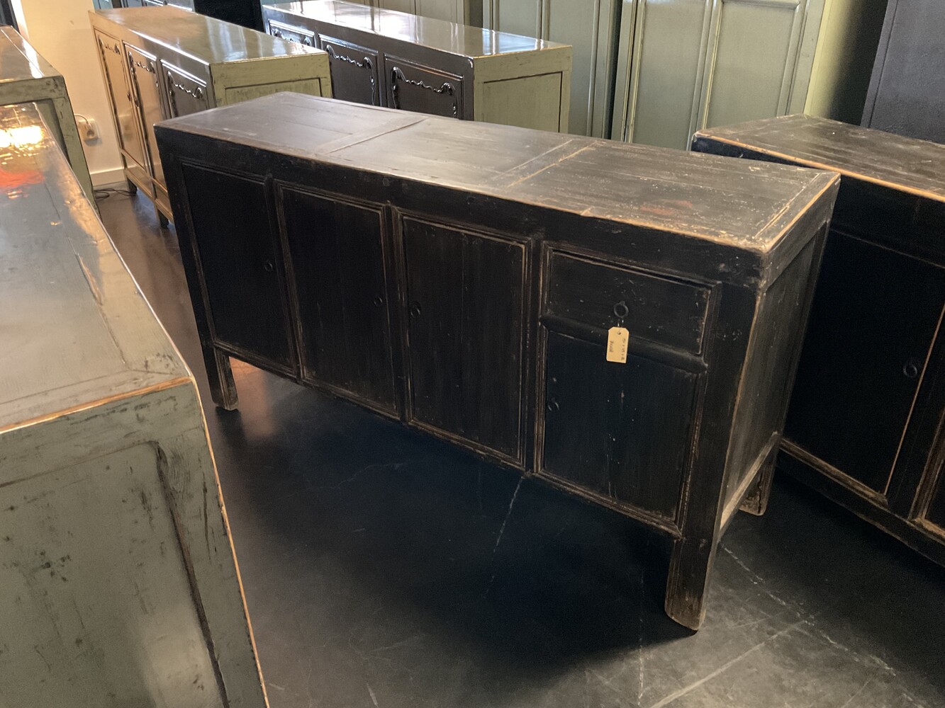 Dressoir oud 4 deuren sober landelijk