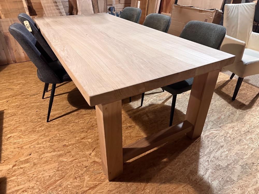 Eettafel eiken blad 6cm