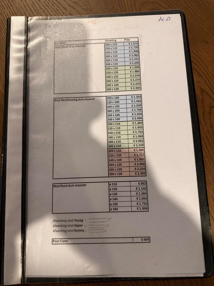 Eettafel eiken Deens ovaal