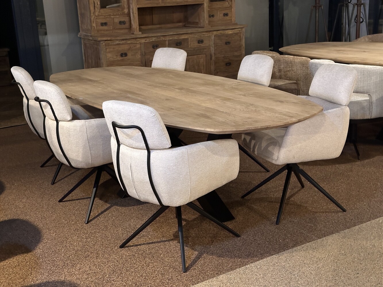 Eettafel Eiken Deens Ovaal