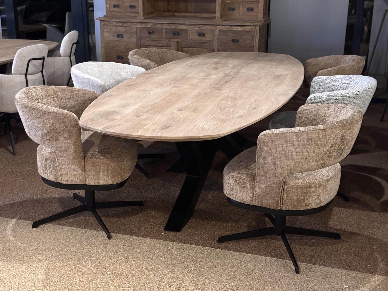 Eettafel Eiken Deens Ovaal