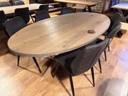 Eettafel ovaal eiken 4cm 