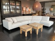 Elementenbank Luca Basso 2,5-zits met Hoek knik 60 en Eindstuk knik 30