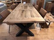 Kloostertafel oud eiken 6cm dik 