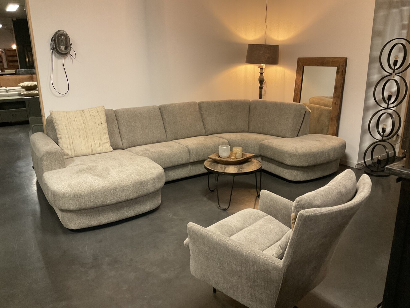 Loungebank Bono in stof Famous