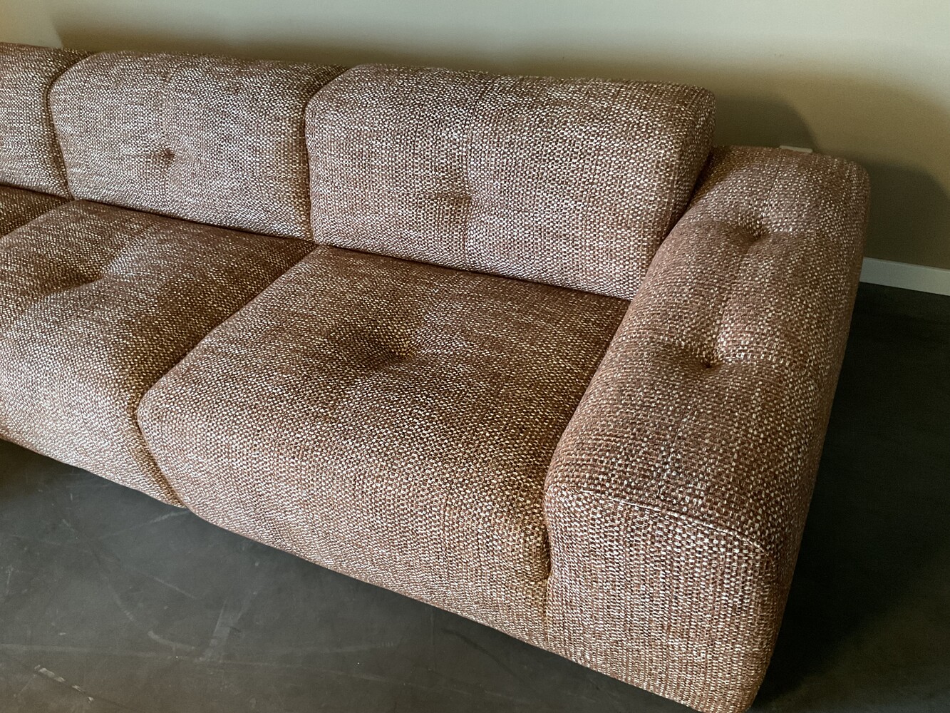 Loungebank Fresh 3-zits met Divan in stof Avento