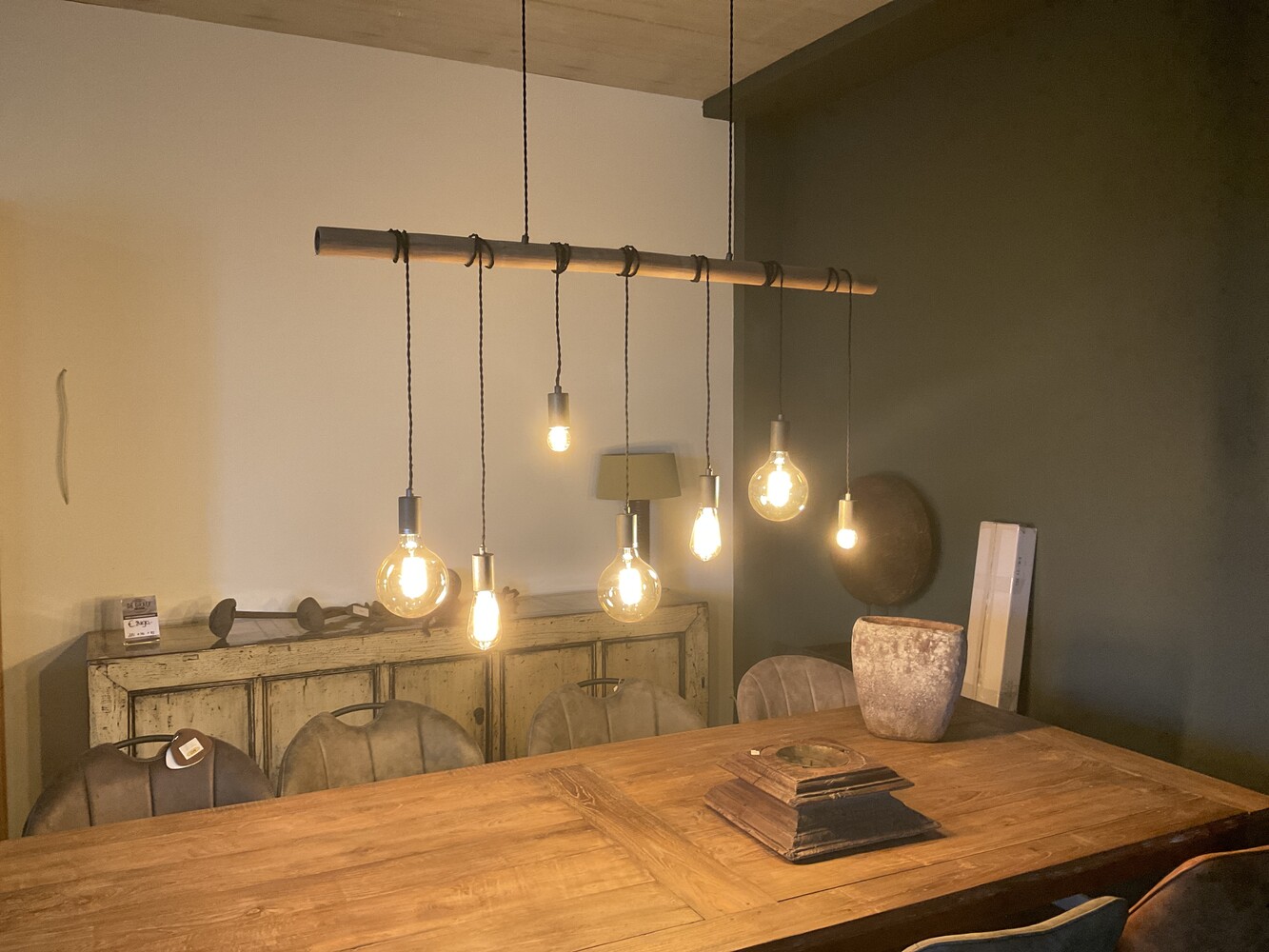 dood eer Vermaken Nieuw Stoere lamp bamboo 7 wikkel - Hanglampen - Stoere industriële  verlichting uit Kessenich - Colonial Warehouse