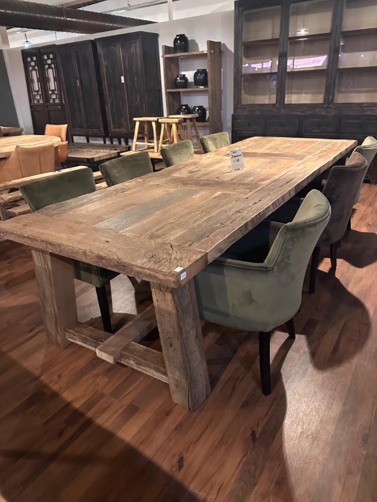 Oud eiken Kloostertafel 