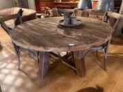 Ronde tafel oud eiken 