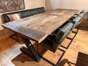 Tafel antiek eiken met Z poot 