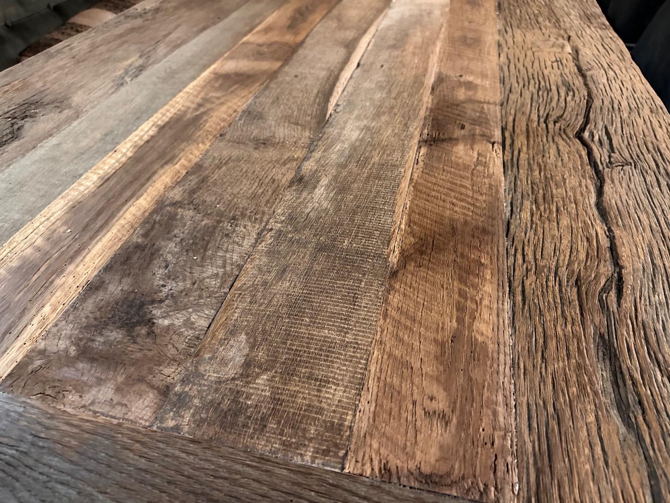 Tafel antiek eiken met Z poot 