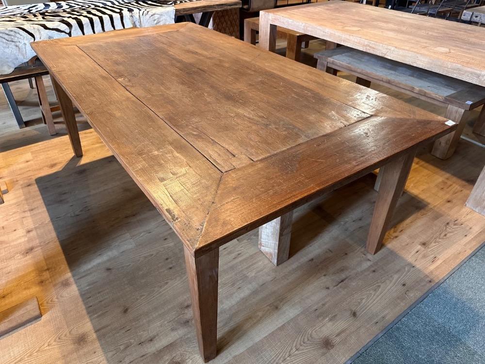 Tafel envelop antiek teakhout 