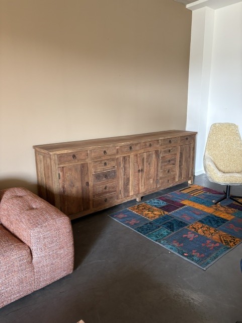 Teak dressoir recycled massief robuust Colonial Warehouse Kessenich