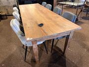 Unieke tafel oud teak
