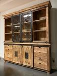 Vitrinekast Earth Mango 220 Industrieel 8 lades 2 deur