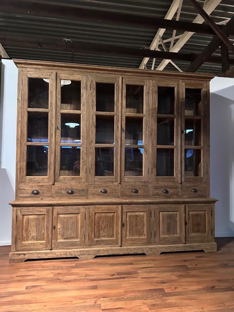 Vitrinekast oud teak
