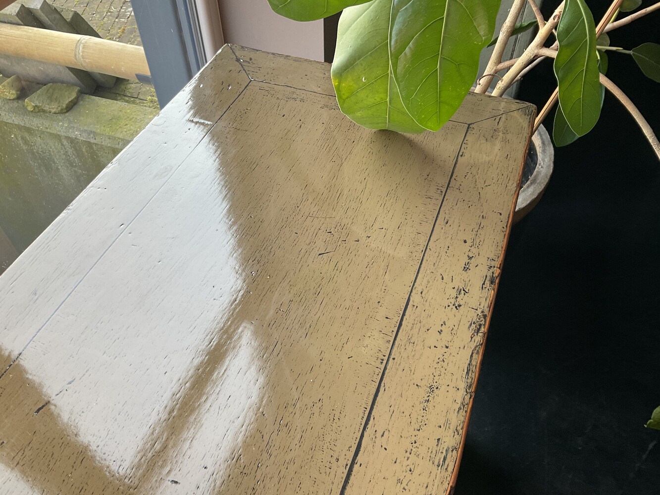 Wandtafel 9 lades gelakt hoogglans