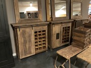 Wijnkastje oud hout 